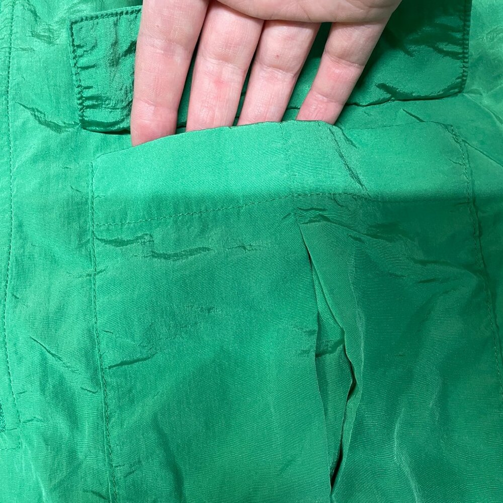Diane Von Furstenberg green windbreaker pullover - Picture 8 of 13
